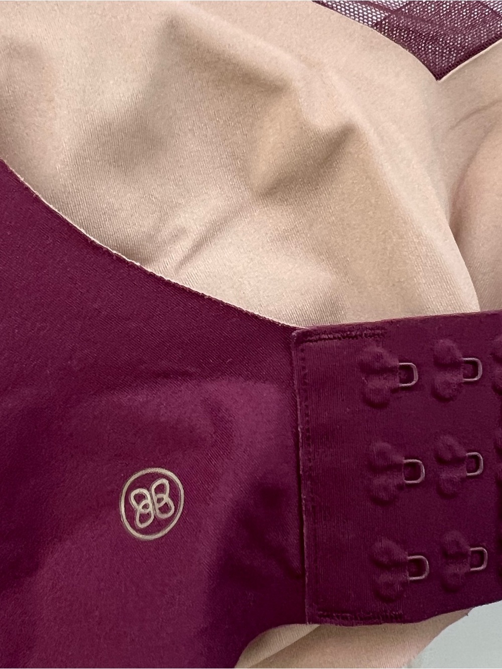 Honeylove CrossOver Wireless Bra Maroon Red XL - Picture 5 of 7